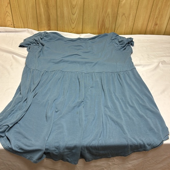 JODIFL Blue Short Sleeve Top. Size 3X - Picture 6 of 7